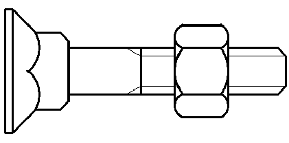 Head Square Neck Bolt