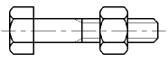 Head Bolt With Hex Nut